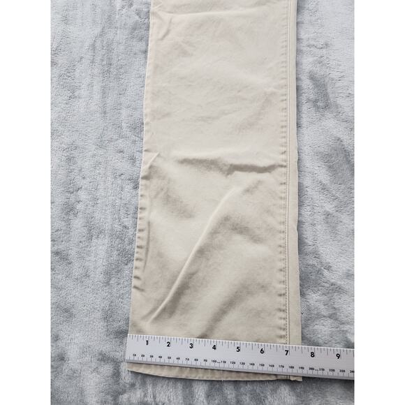 Vintage 80s Calvin Klein Khakis High Rise Button Fly Denim Jeans Size 9 Tan - Picture 14 of 15